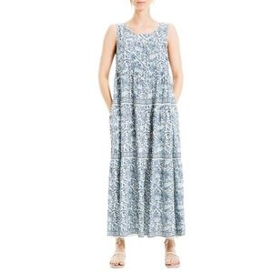 Max Studio dress Vine Pattern Maxi tradwife prairie‎ lagenlook chore cottage S